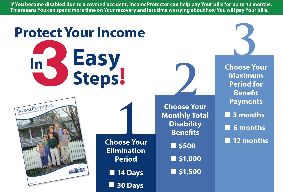 Income protector steps